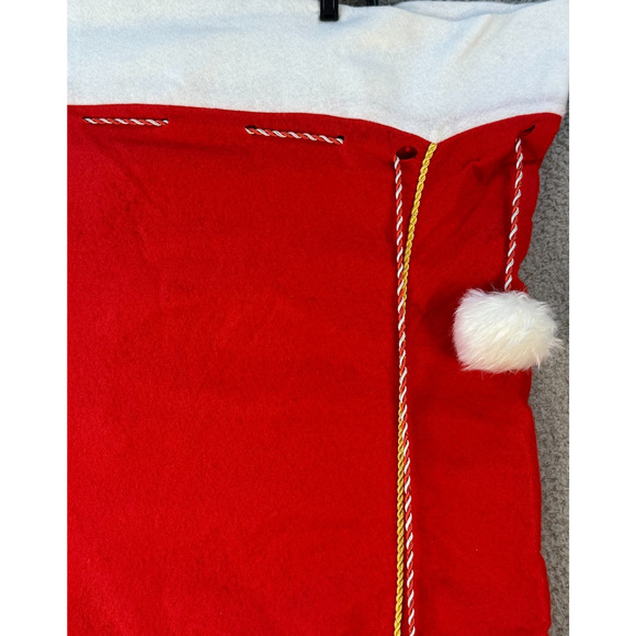 Christmas Santa Sack Set Of 2 Gift Bags Penguin And Santa Note Large Medium - Picture 4 of 12